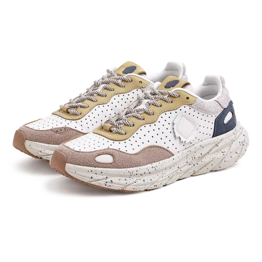 TerraVelo™ Retro Runner Chunky Sole Color-Block Sneakers