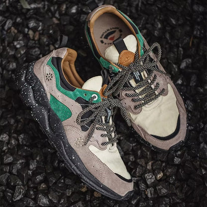 RidgeMoss™ Retro Trail Jogger Suede-Splice Sneakers